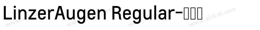 LinzerAugen Regular字体转换
